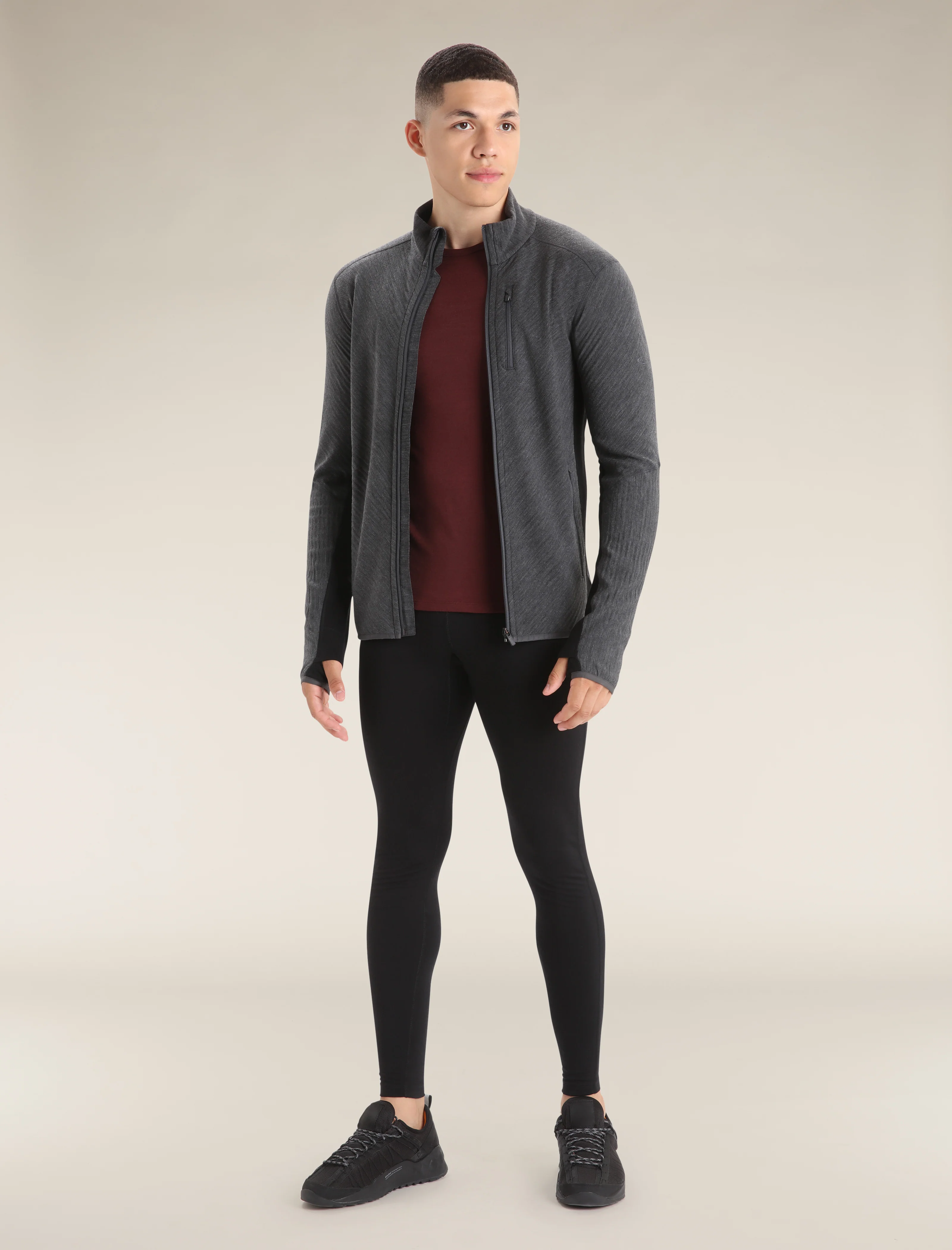 Men's Descender Long Sleeve Zip Jacket - Image 5