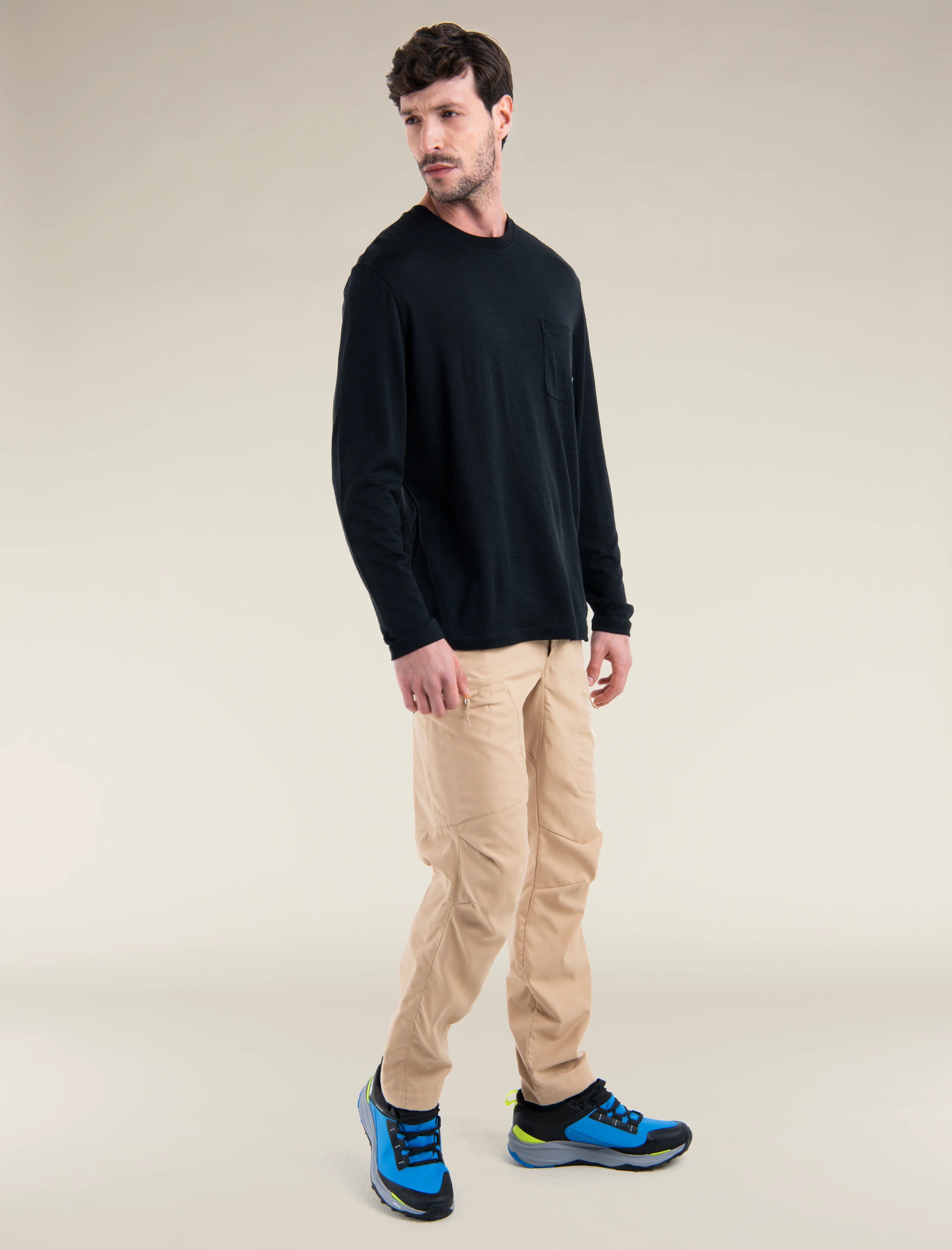 Men's Merino 150 Tech Lite Long Sleeve Relaxed Pocket T-Shirt - Image 3