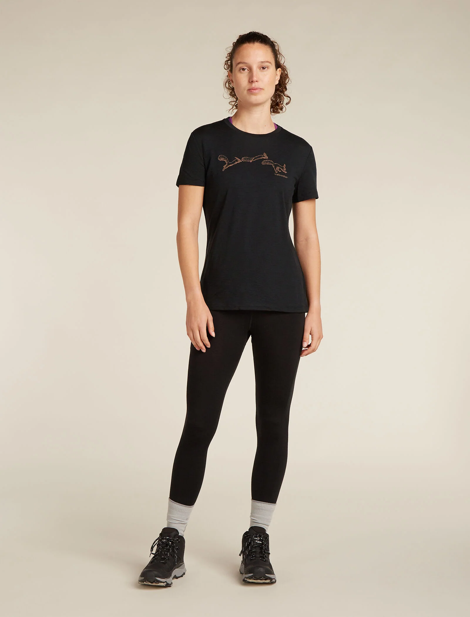 Women's Merino 150 Tech Lite Short Sleeve T-Shirt Airbourne Squirrel - Image 3