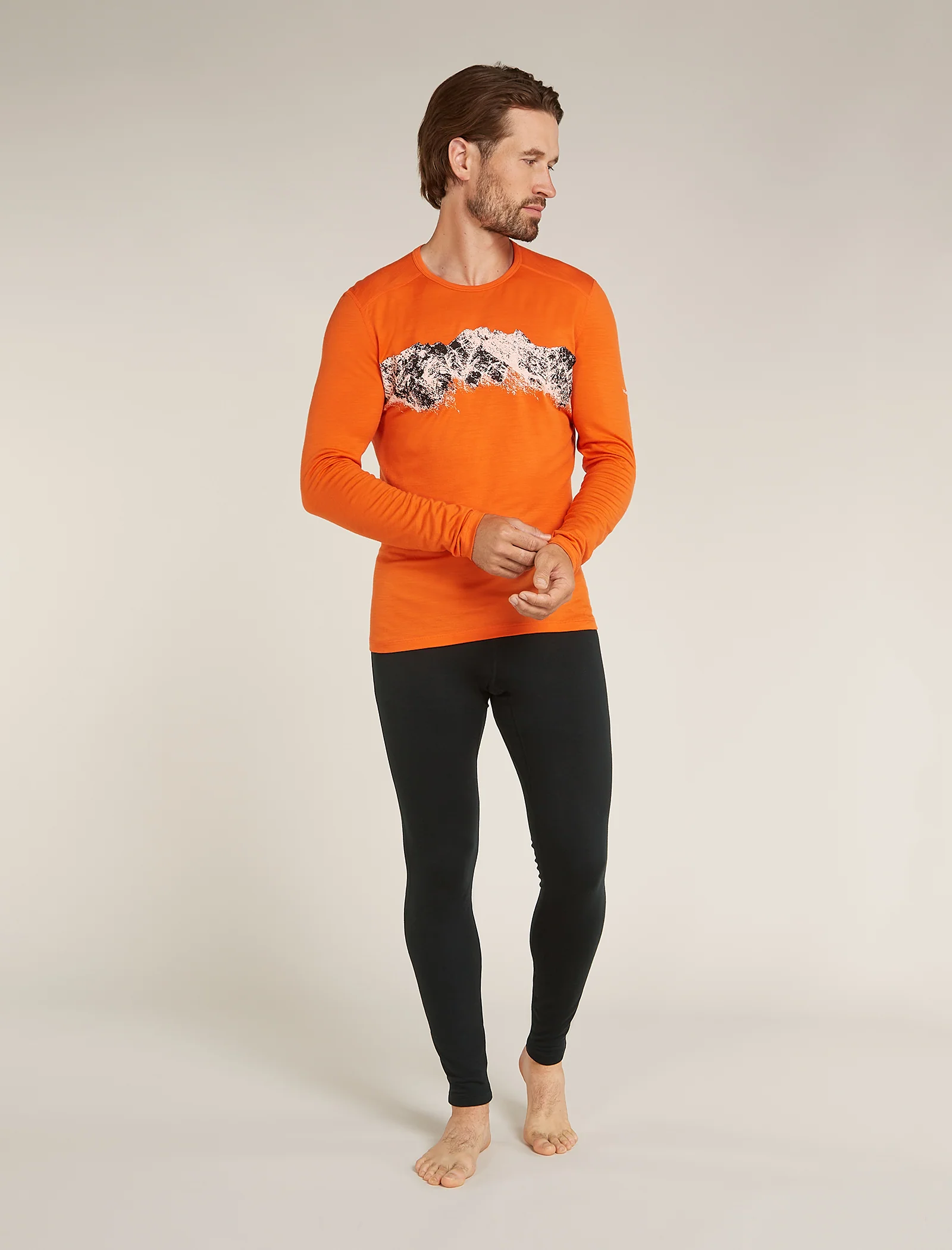 Men's Merino 200 Oasis Long Sleeve Crew Thermal Top Remarkables - Image 3