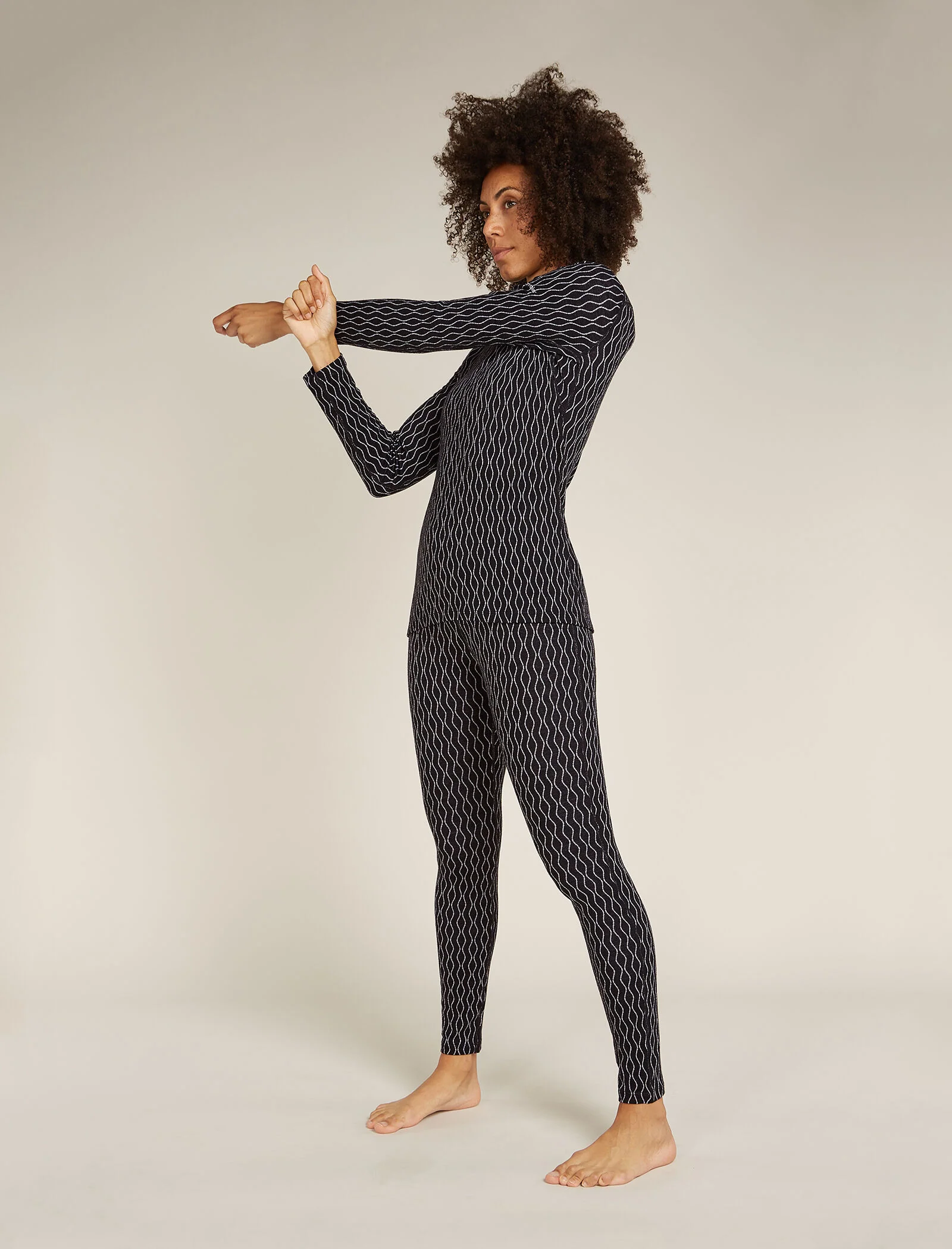 Women's Merino 260 Vertex Long Sleeve Crew Thermal Top On-Piste - Image 3