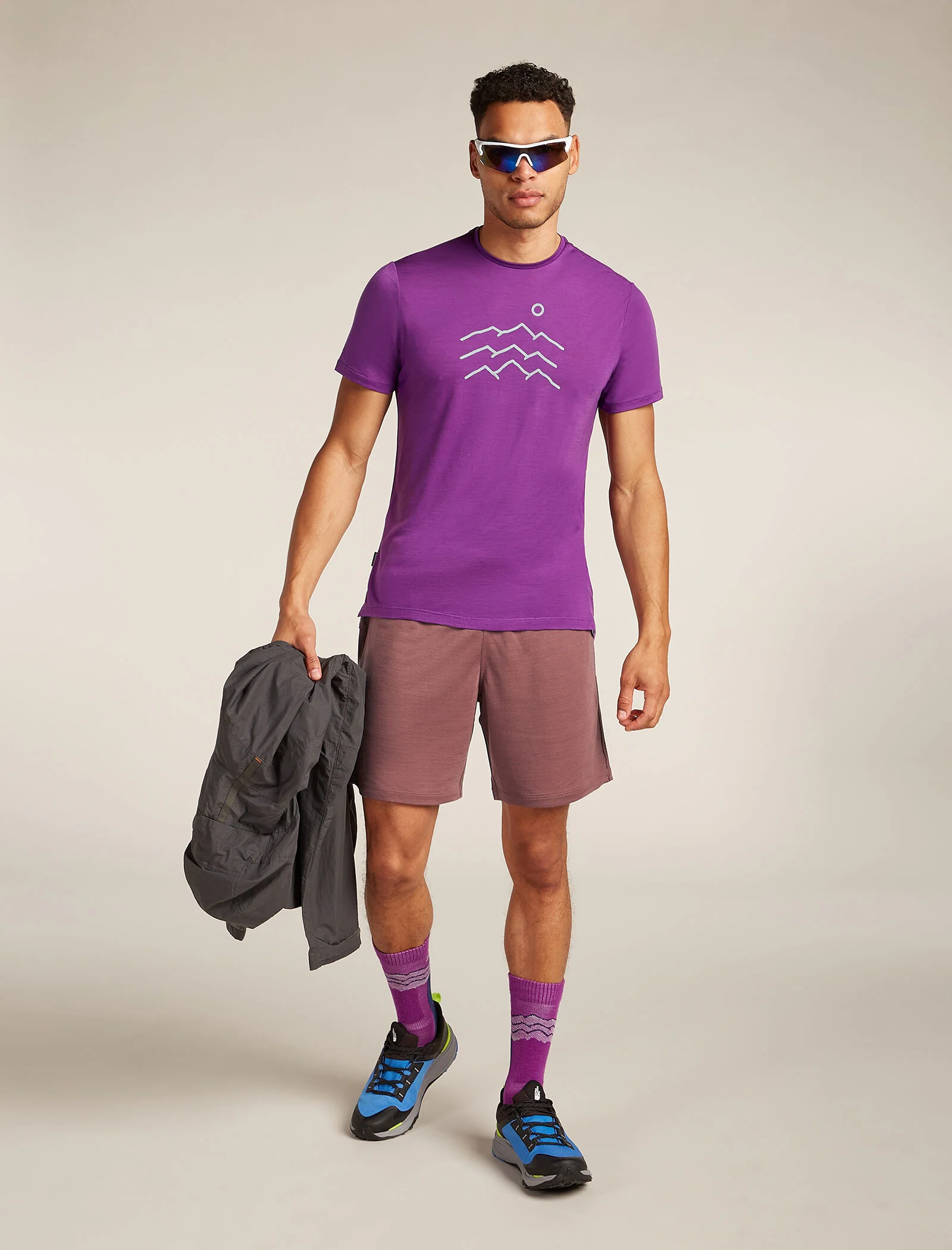 Men's Merino Blend 125 Cool-Lite™ Sphere Short Sleeve T-Shirt Across the Peaks - Image 4