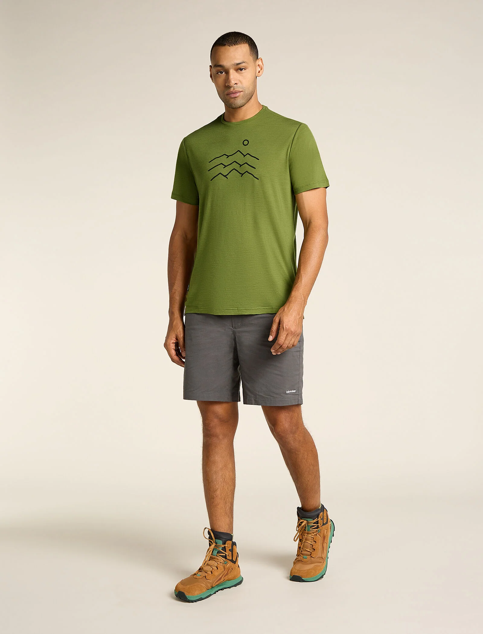 Men's Merino Blend 125 Cool-Lite™ Sphere Short Sleeve T-Shirt Across the Peaks - Image 3