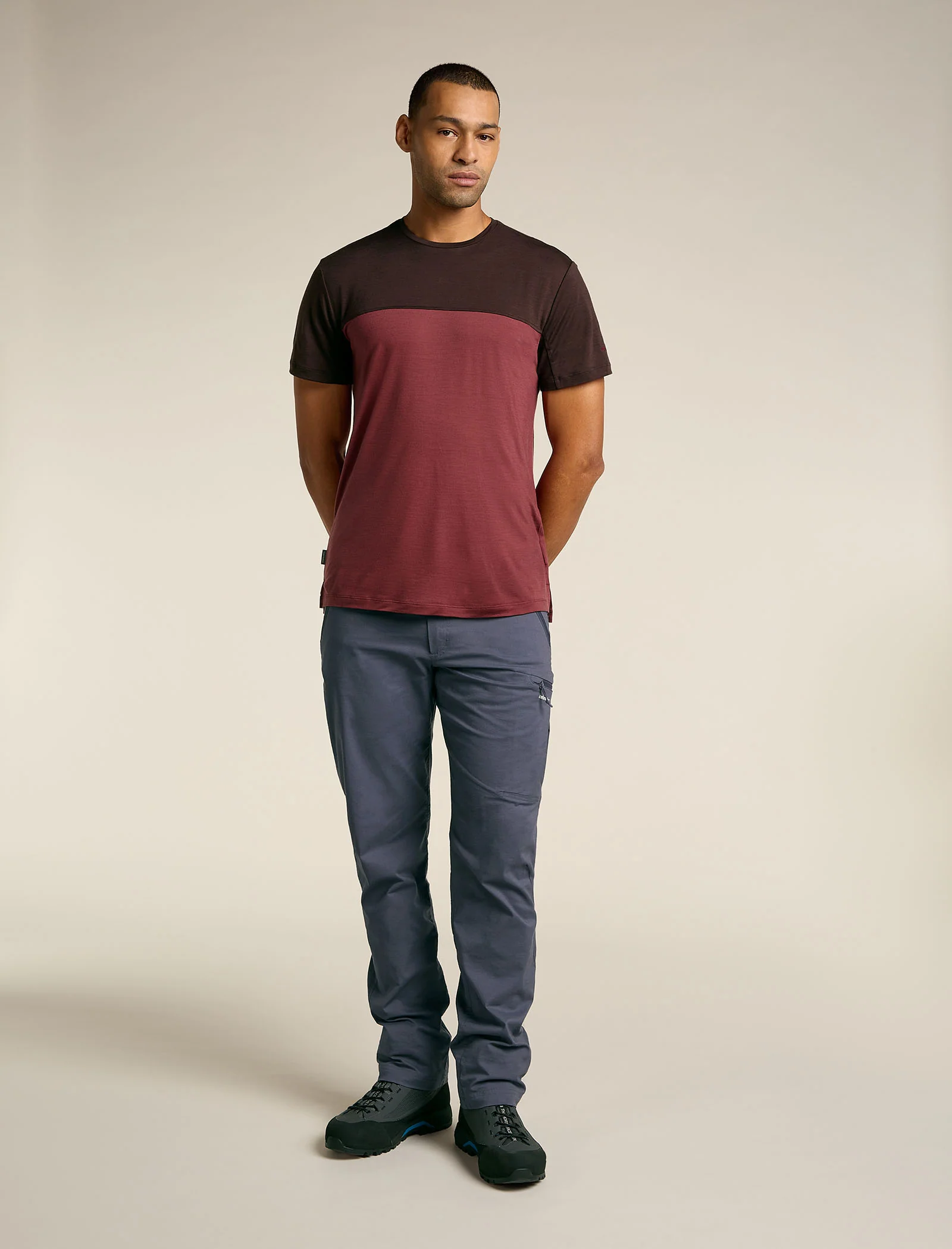 Men's Merino Blend 125 Cool-Lite™ Sphere Short Sleeve T-Shirt Colour Block - Image 3