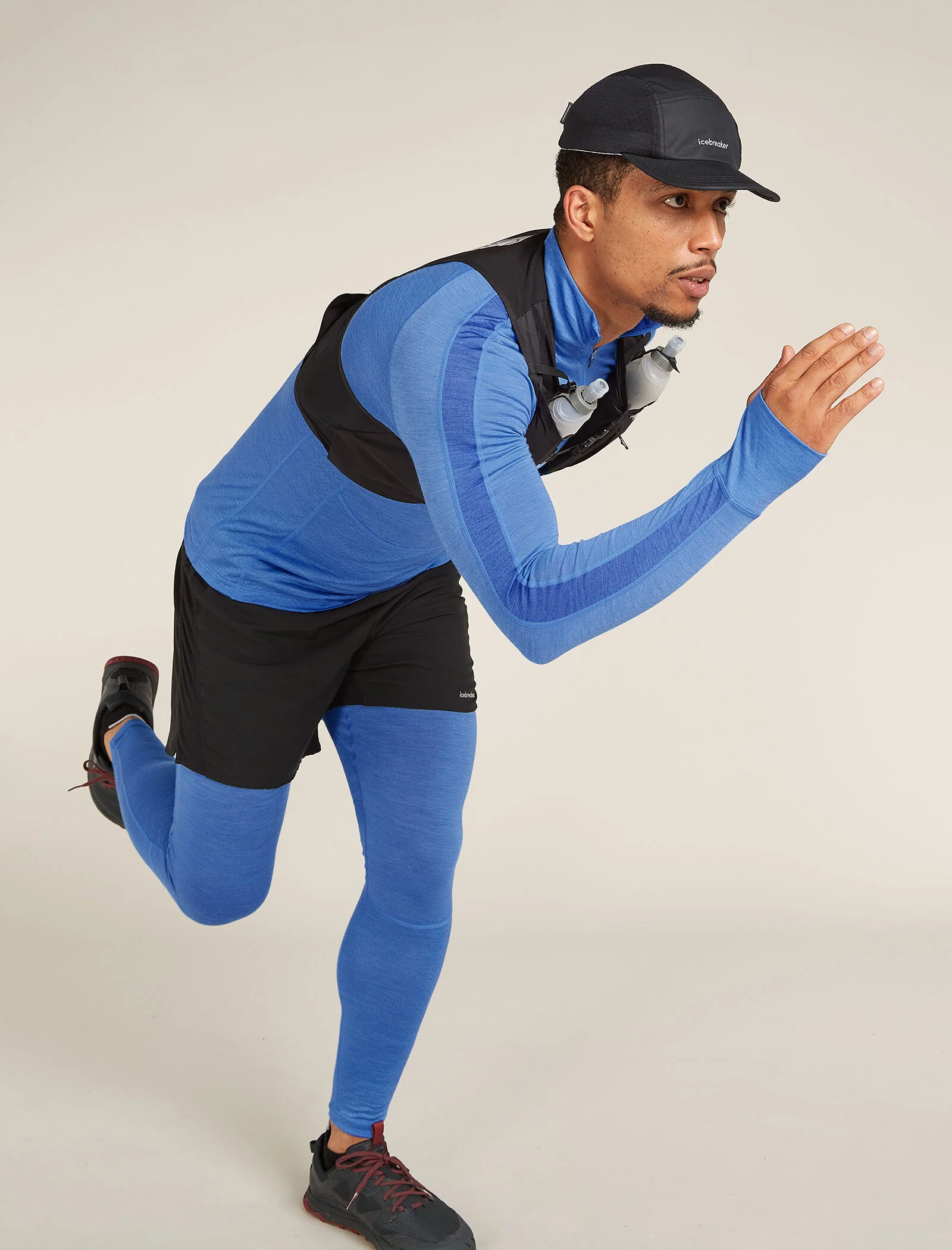 Men's Merino Blend 125 ZoneKnit™ Long Sleeve Half Zip Thermal Top - Image 4