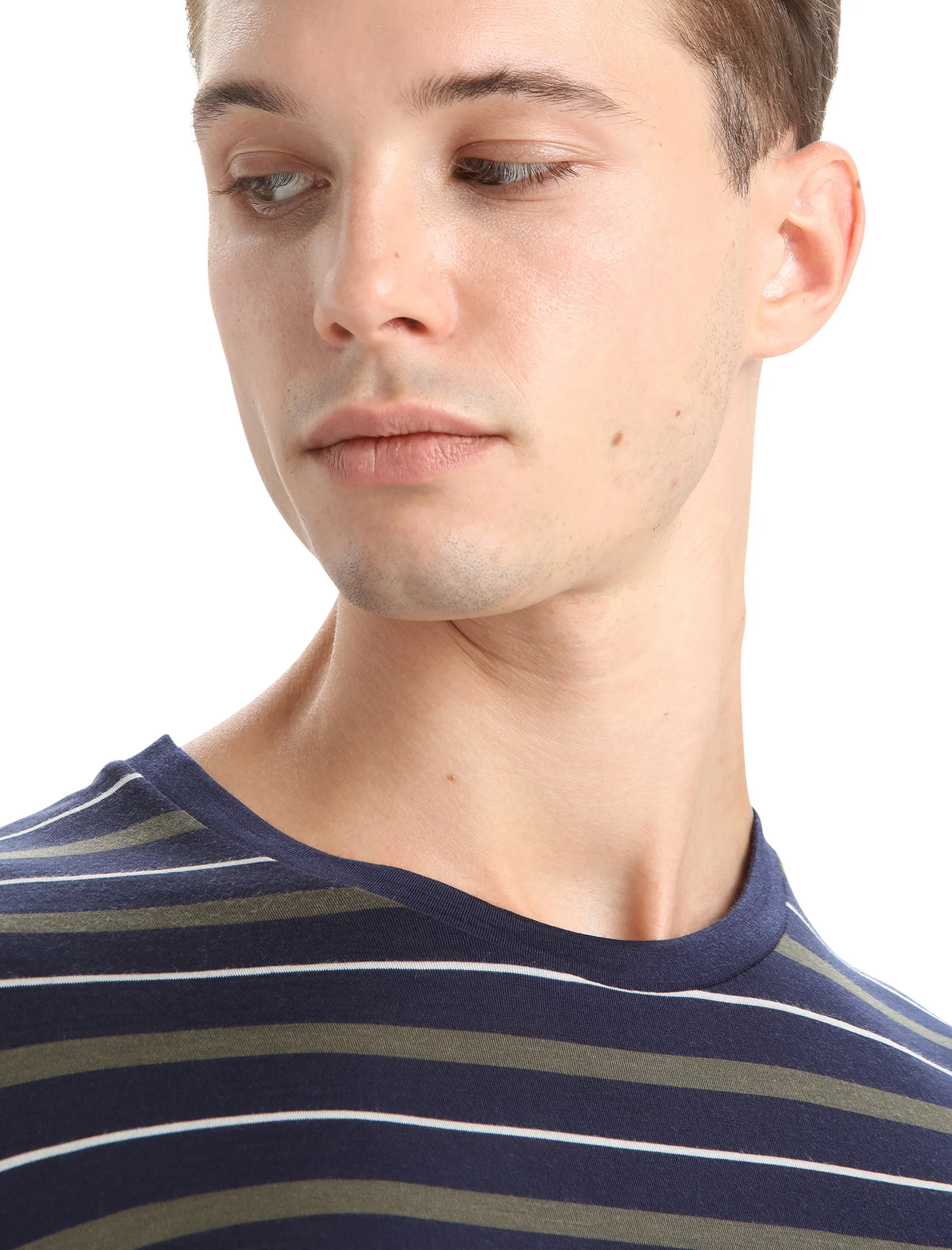 Men's Merino Blend Wave T-Shirt Stripe - Image 4