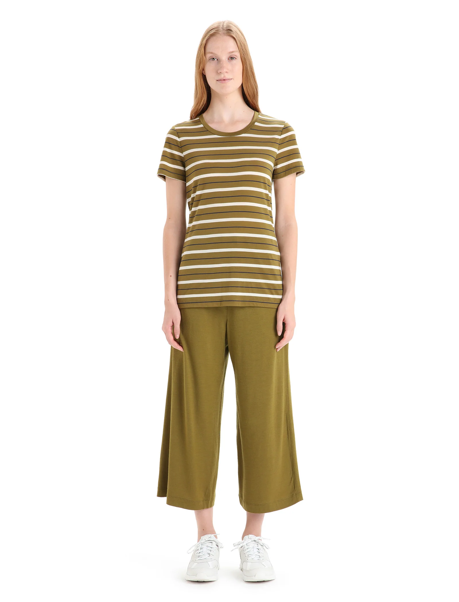 Women's Merino Blend Wave T-Shirt Stripe - Image 3