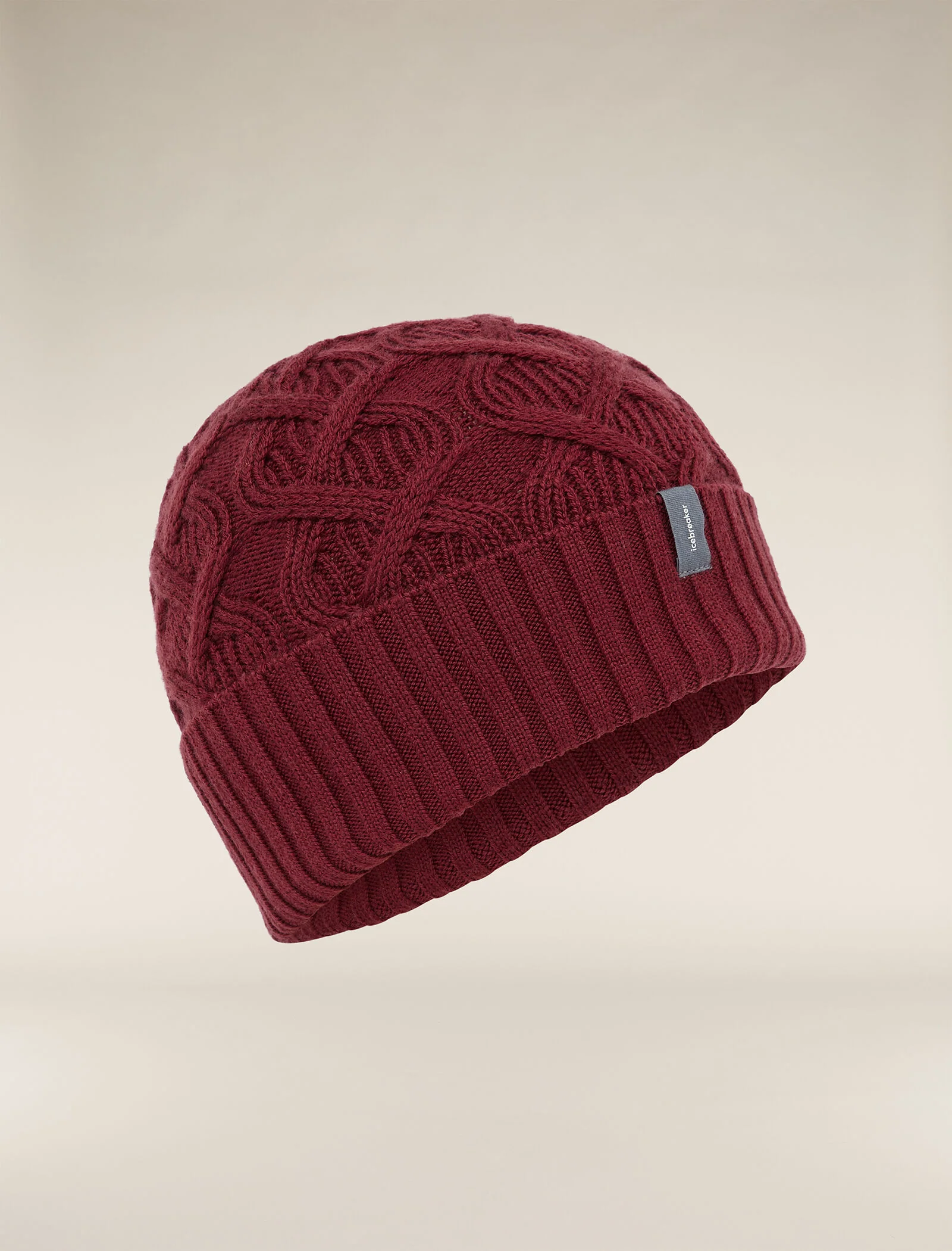 Unisex Merino Cable Knit Beanie - Image 7