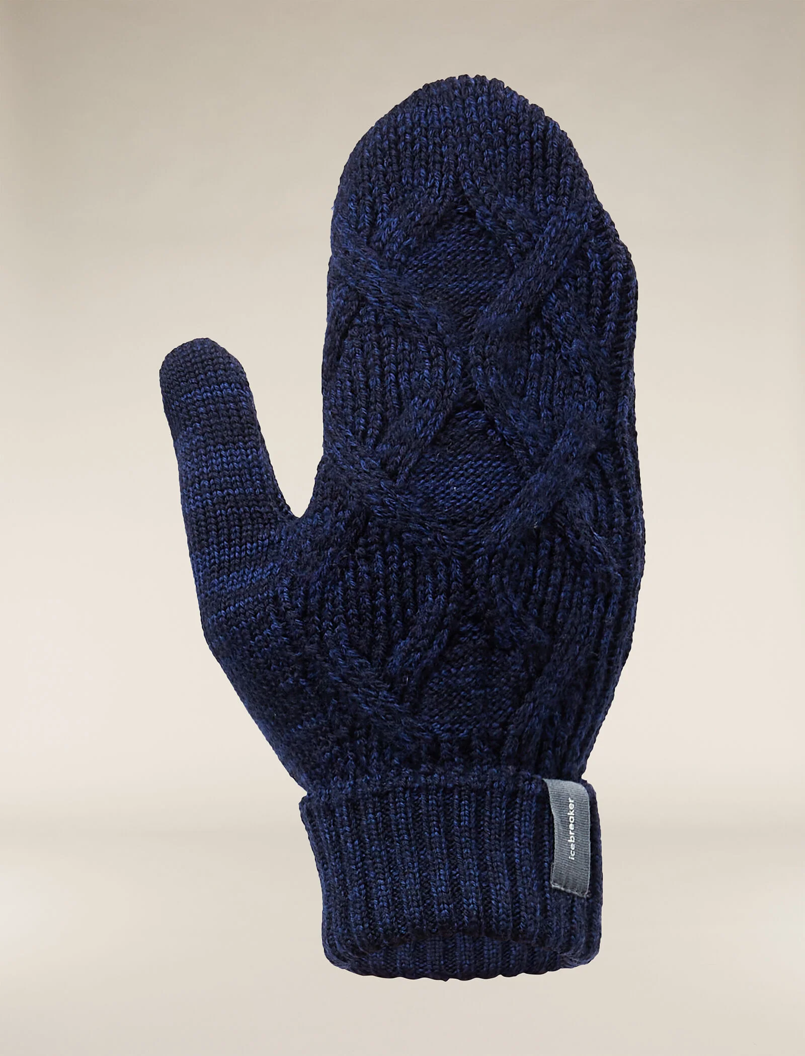 Unisex Merino Cable Knit Mittens - Image 7