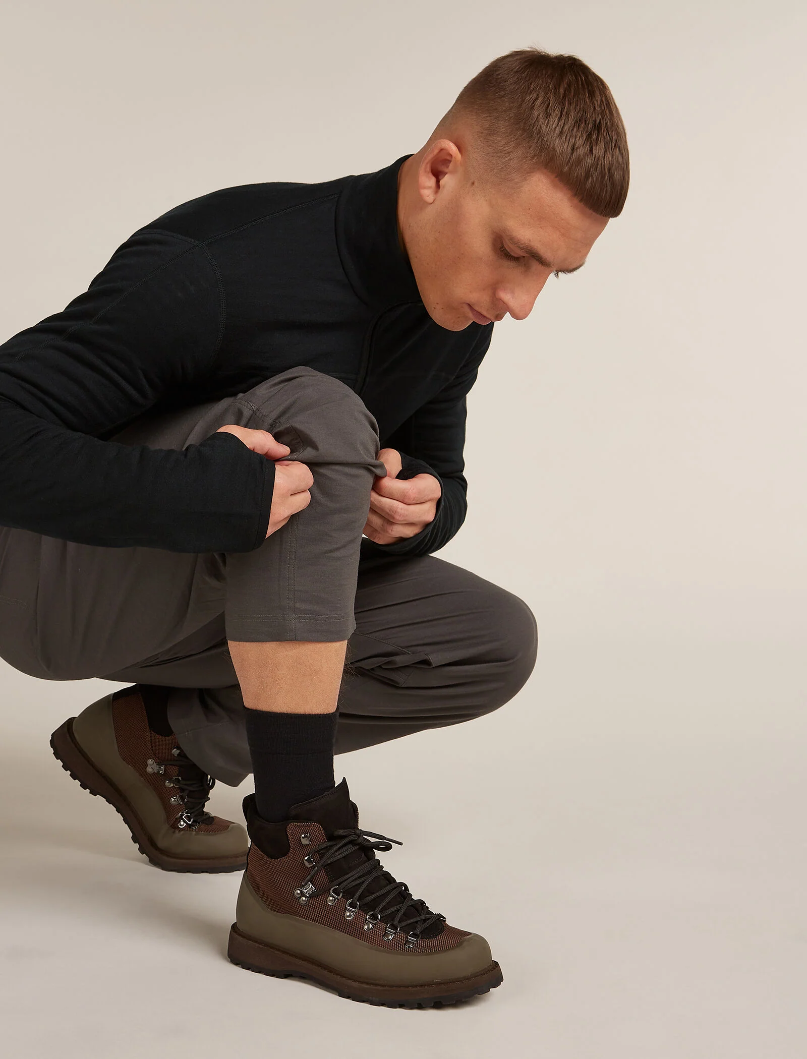 Men Hike+ Liner Crew Socks
