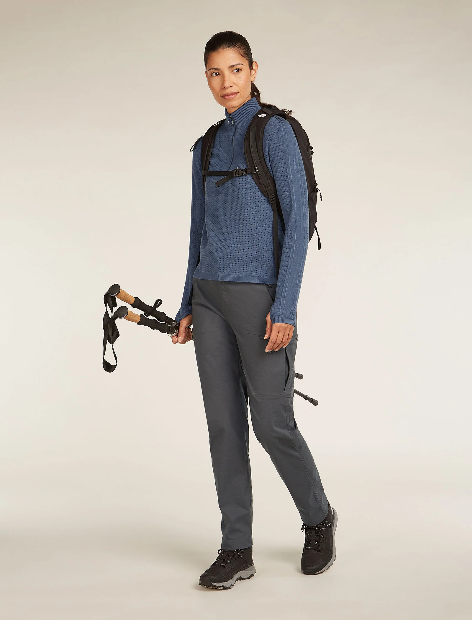 Women's Merino icebreaker Anniversary Original Long Sleeve Half Zip Top - Image 4
